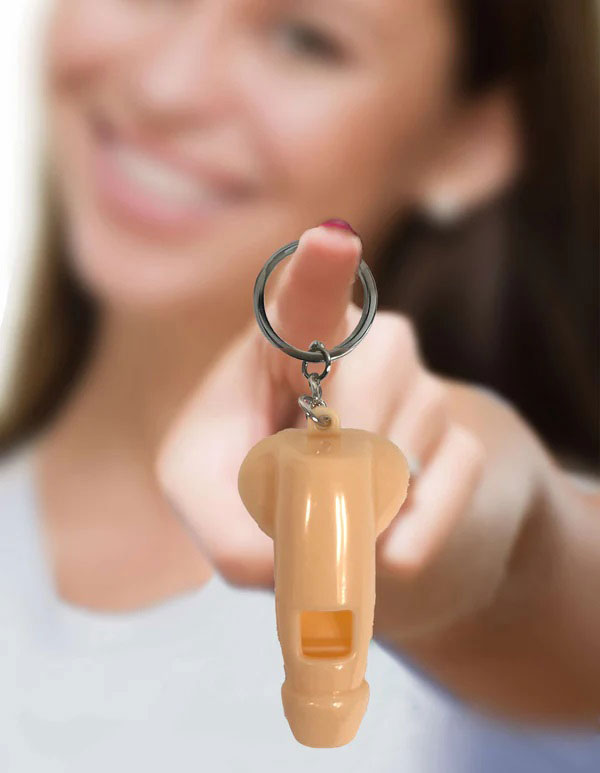 Super Fun Penis Key Chain Whistle 6ct