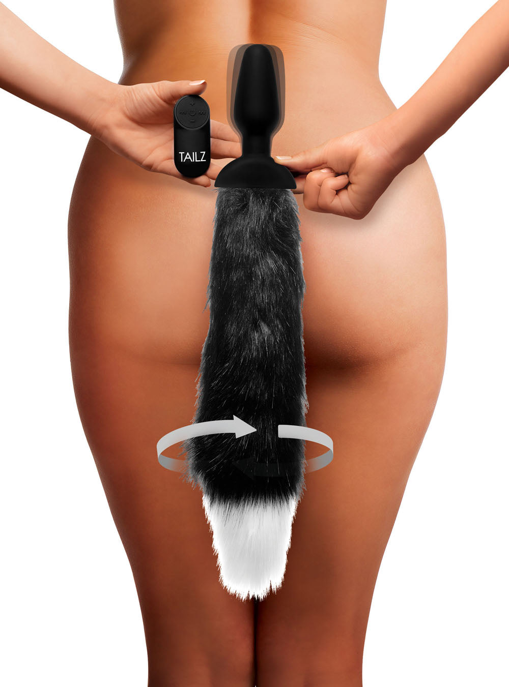 Waggerz Moving and Vibrating Fox Tail Anal Plug TZ-AG198