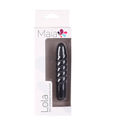 Lola 10 Function Vibrating Twisty Bullet - Black MTMA331BLK