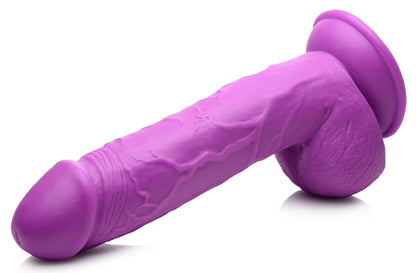 Pop Pecker 8.25 Inch Dildo With Balls - Purple POPP-AG768-PUR