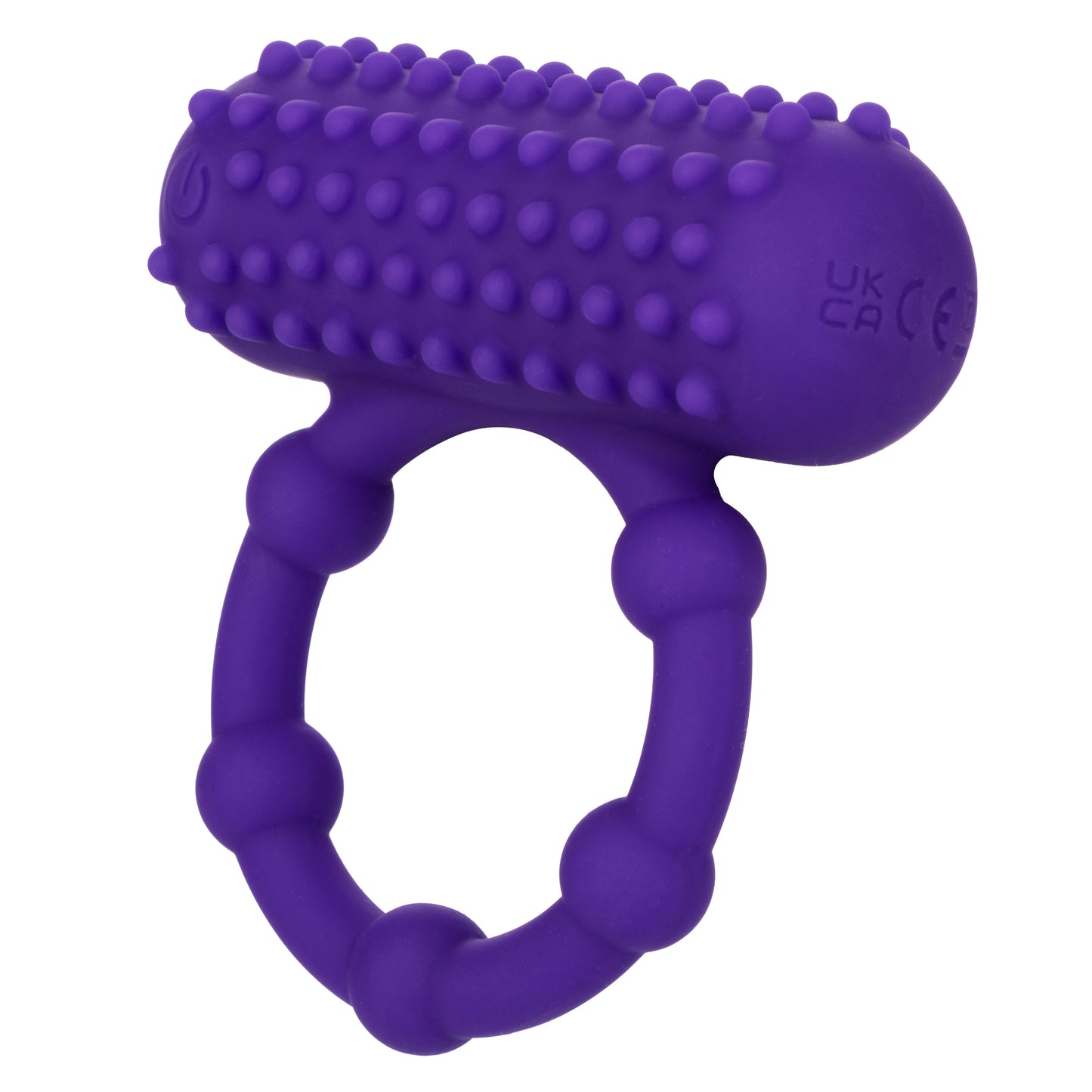 Silicone Rechargeable 5 Bead Maximus Ring - Purple SE1843253