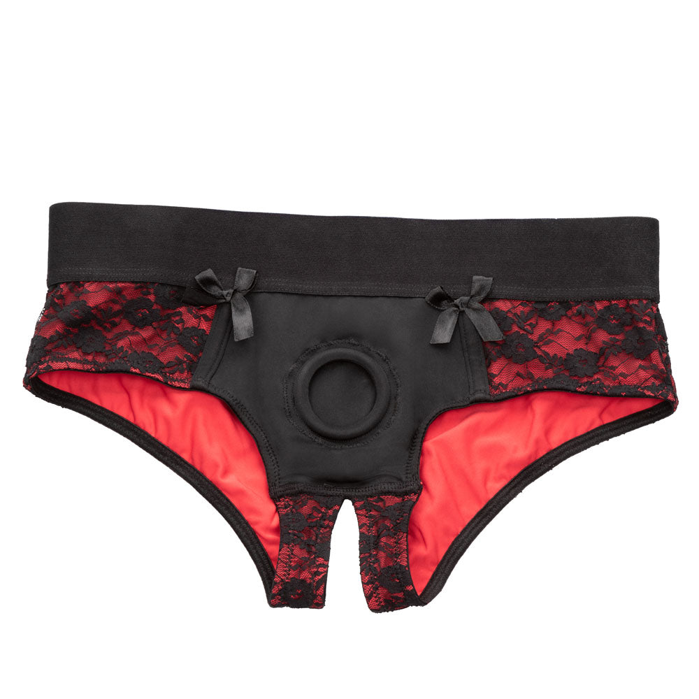 Scandal Crotchless Pegging Panty Set - L/xl SE2712573