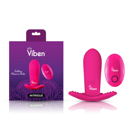Intrigue Insertable Butterfly Panty Vibe - Hot Pink