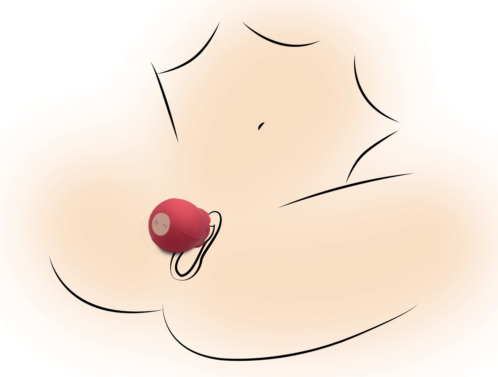 Inmi - Bloomgasm Wild Rose Silicone Suction Stimulator - Red INM-AG776