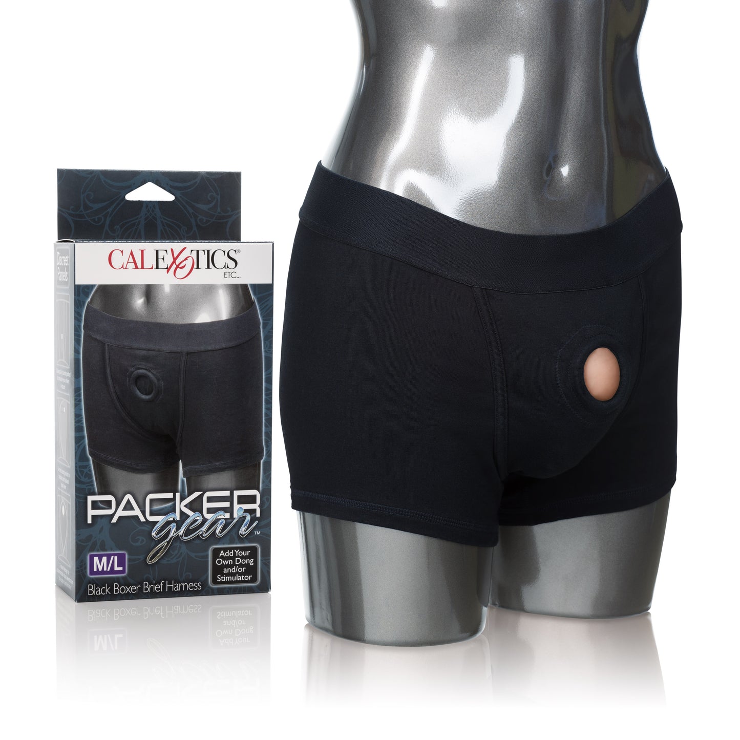 Packer Gear Boxer Brief Harness  - Medium/large - Black SE1576103