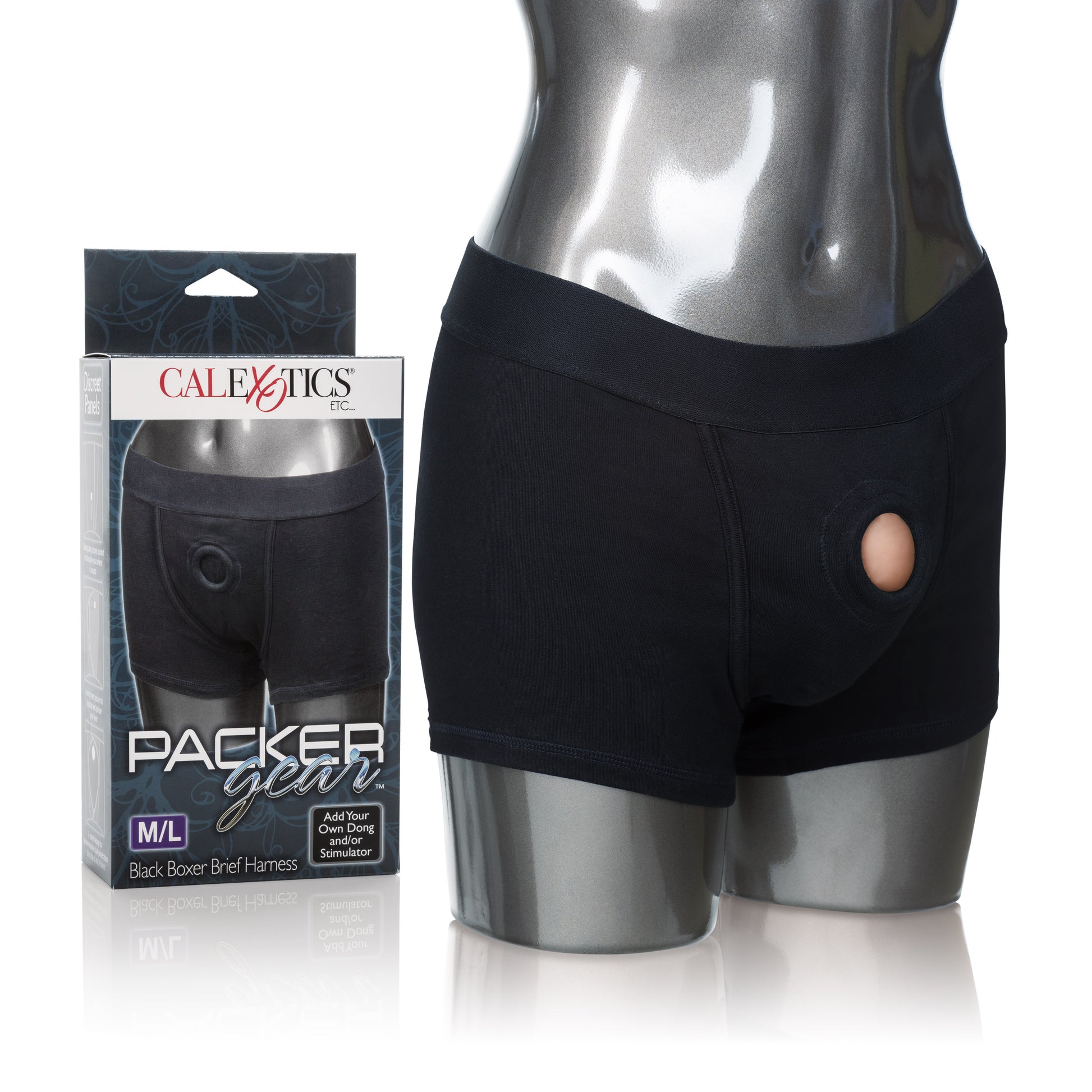 Packer Gear Boxer Brief Harness  - Medium/large - Black SE1576103