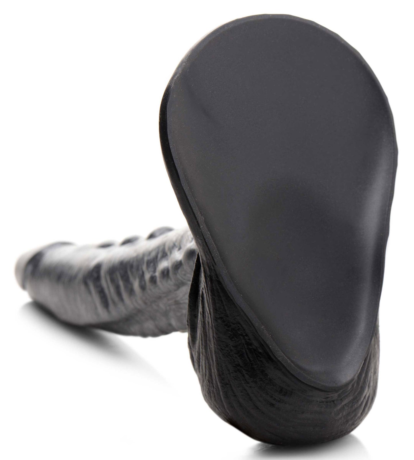 The Gargoyle Rock Hard Silicone Dildo -  Silver CC-AG875-SLV