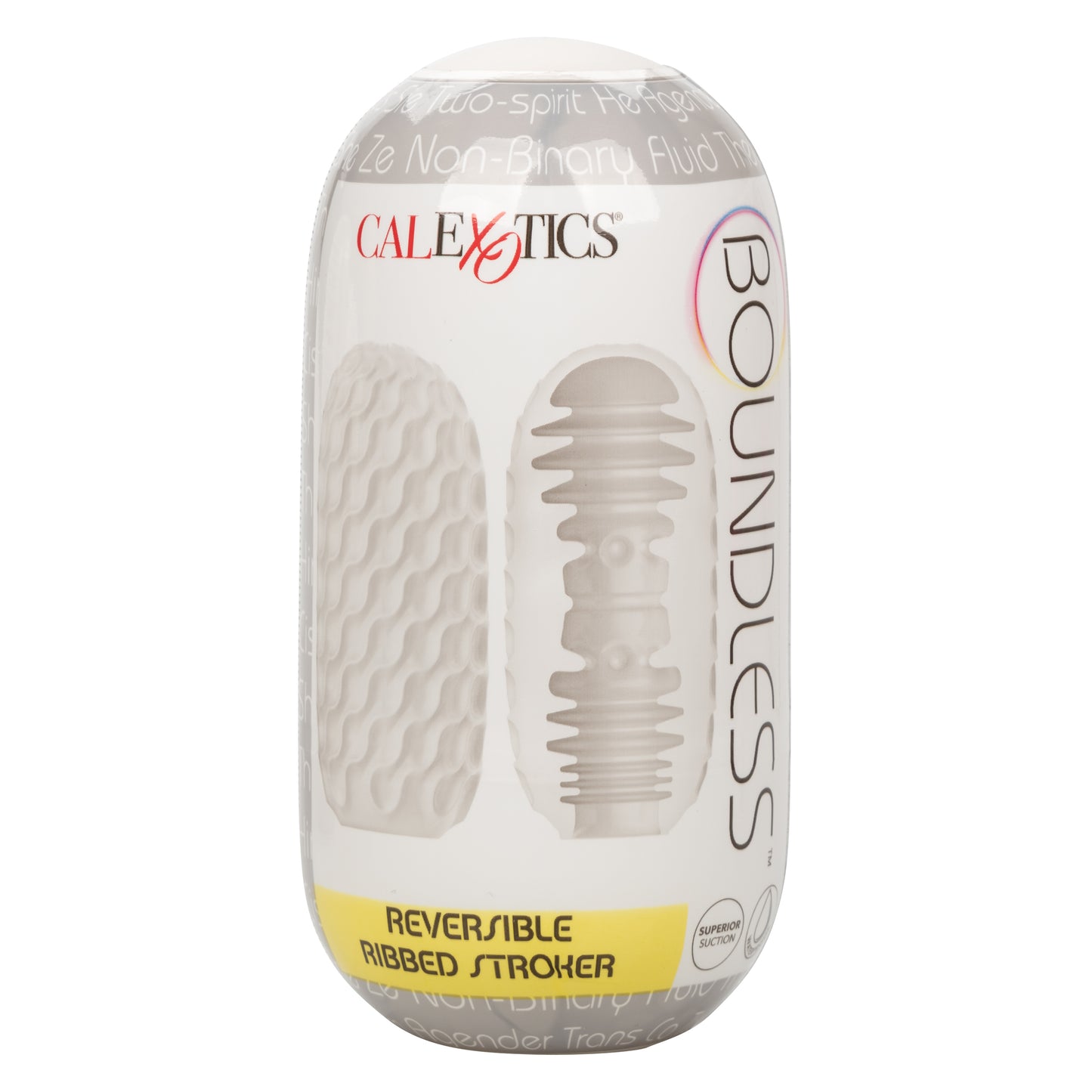 Boundless Reversible Ribbed Stroker - Clear SE2699801