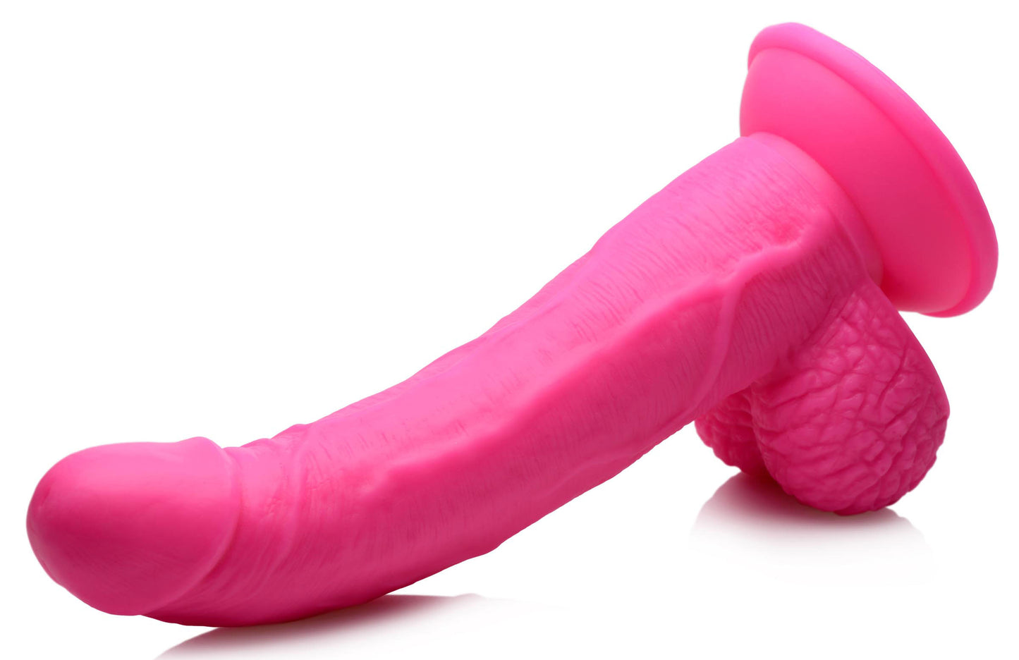 Pop Pecker 7.5 Inch Dildo With Balls - Pink POPP-AG767-PNK