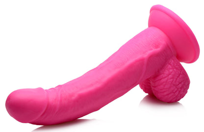 Pop Pecker 7.5 Inch Dildo With Balls - Pink POPP-AG767-PNK