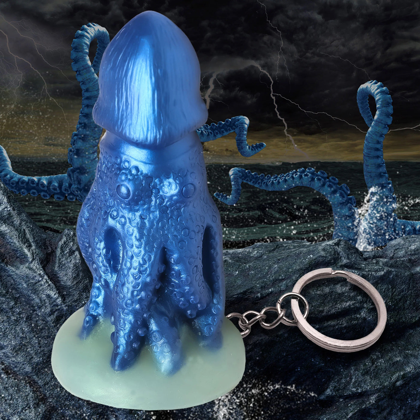 Cocktopus Keychain - Blue CC-AH427