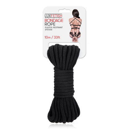 Bondage Rope 10m / 33ft - Black LF5106-BLK
