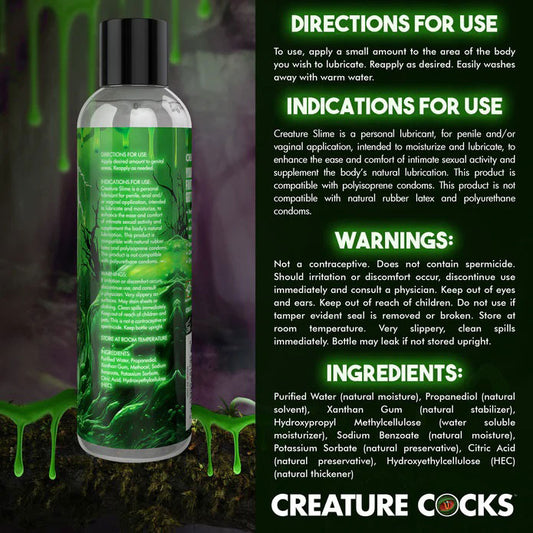 Creature Slime Water Based Lubricant 8oz