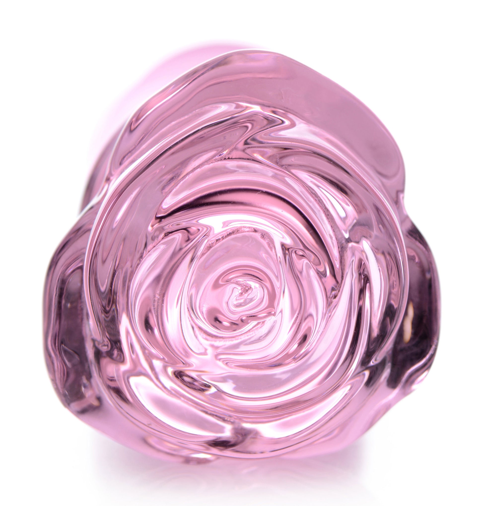 Pink Rose Glass Anal Plug - Large BTYS-AG650-LRG