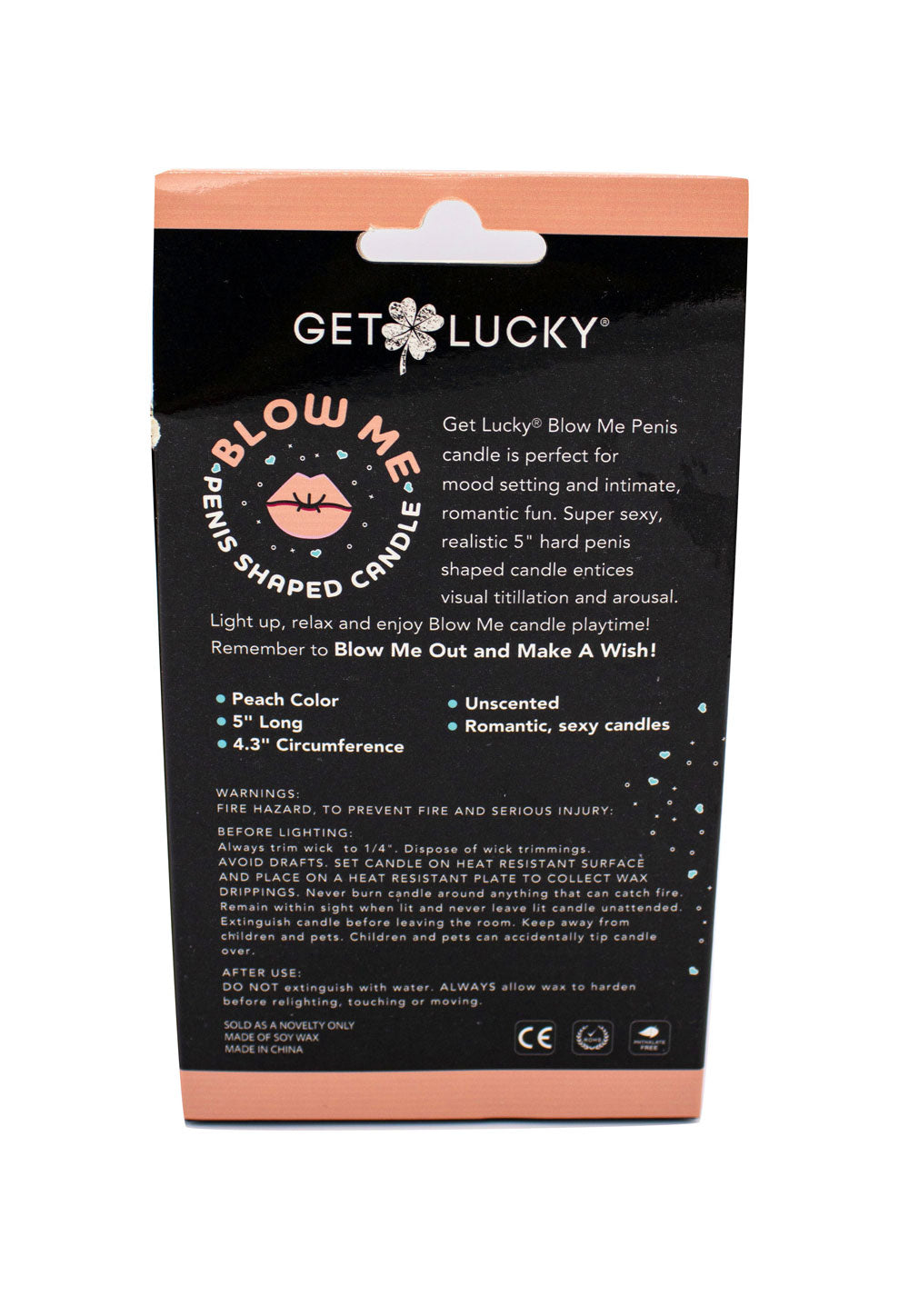 Blow Me Penis Candle - Peach
