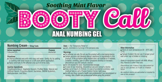 Booty Call Anal Numbing Gel - Mint