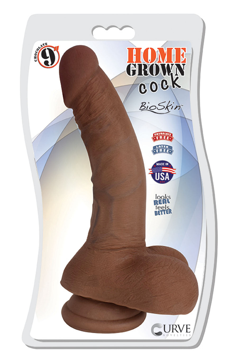 9 Inch Home Grown Cock - Chocolate CN-06-0504-11