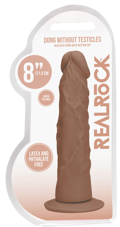 8 Inch Dong Without Testicles - Tan SH-REA099TAN