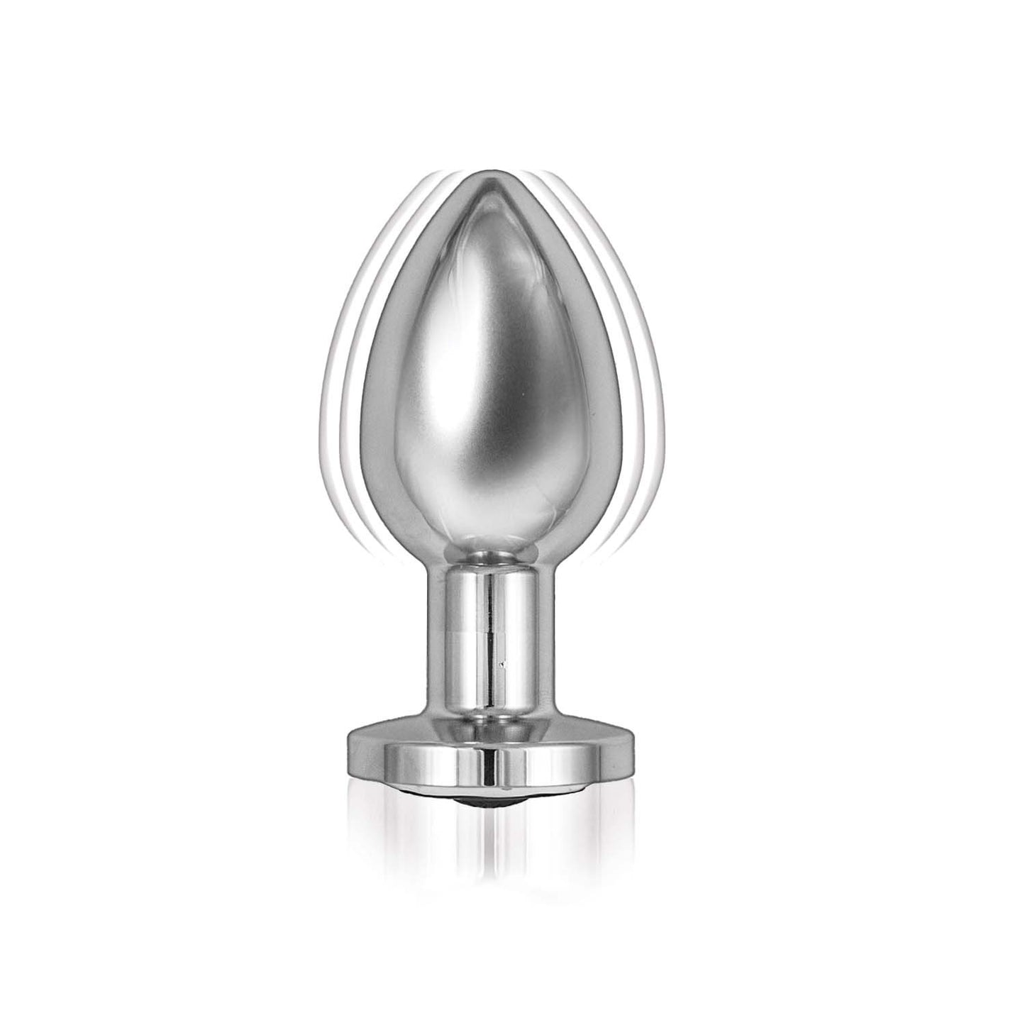 Ass-Sation Remote Vibrating Metal Plug - Silver NW3069-1