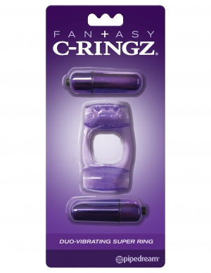 Fantasy C-Ringz Duo-Vibrating Super Ring Purple PD5863-12