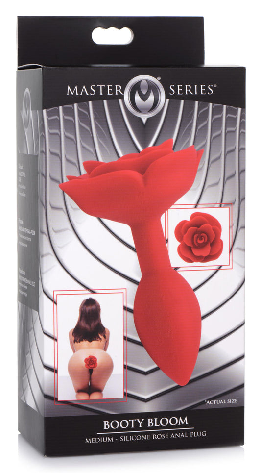 Booty Bloom Silicone Rose Anal Plug - Medium MS-AG613-MED