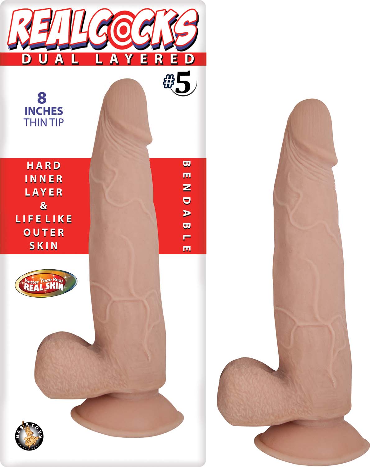 "Realcocks Dual Layered #5 - Flesh NW2784-1"