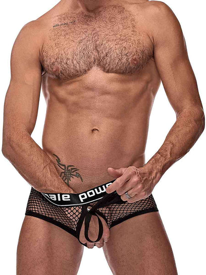 Cock Pit Net Mini Cock Ring Short - Large - Black MP-120260BKLG