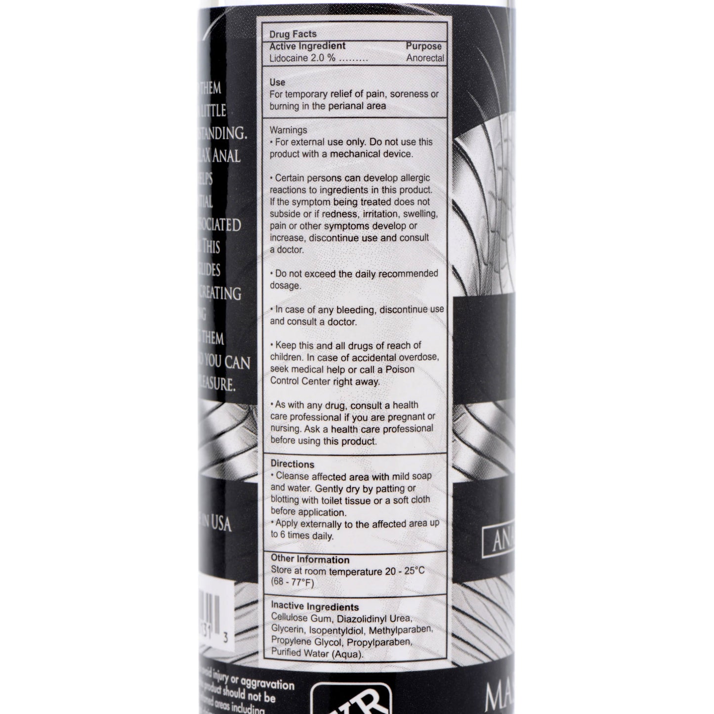 Ass Relax Lubricant Anal Desensitizer - 4.25 Fl. Oz.