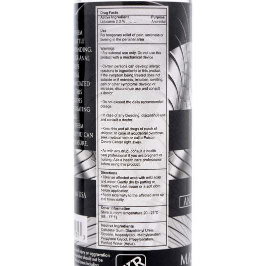 Ass Relax Lubricant Anal Desensitizer - 4.25 Fl. Oz.