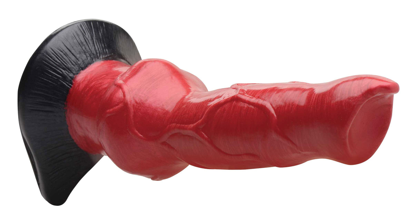 Hell-Hound - Canine Penis Silicone Dildo - Red CC-AG874-RED