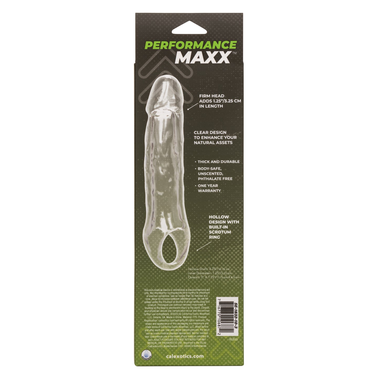 Performance Maxx Clear Extension -  5.5 Inch -  Clear SE1632103