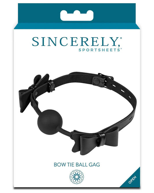 Bow Tie Ball Gag - Black SS520-25