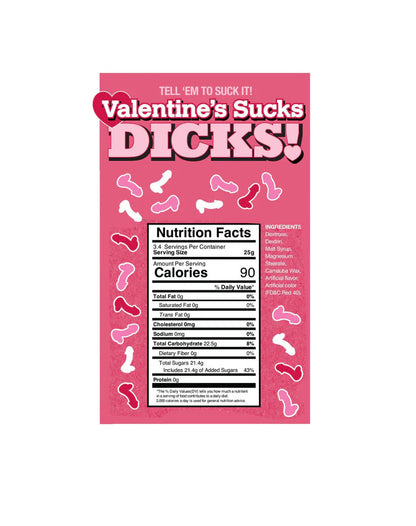Valentines Sucks Dicks Candy- Display of 100 Ct.