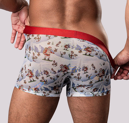 Christmas Trunks Seamless Sheer Short - Small