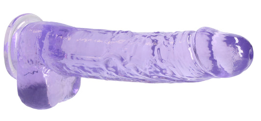 9 Inch Realistic Dildo With Balls - Purple SH-REA093PUR