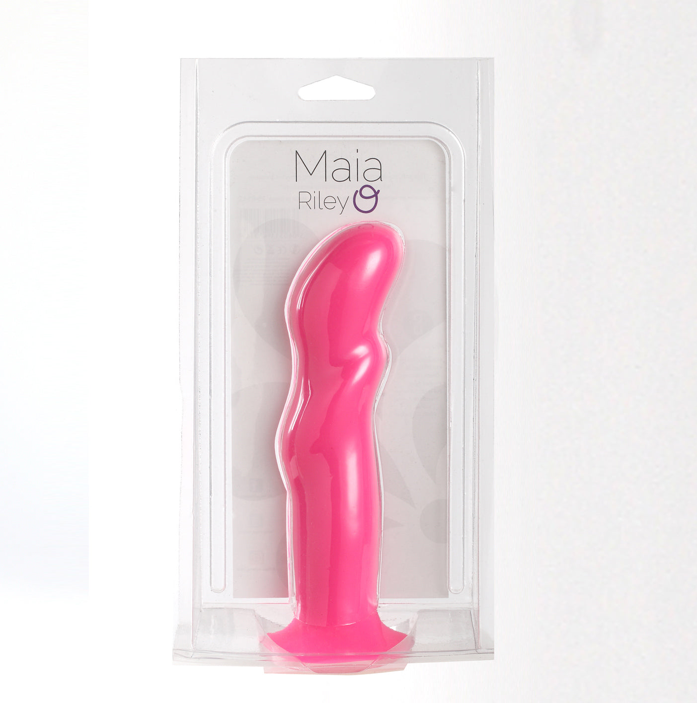 Riley Silicone Swirled Dong - Neon Pink MT2501-P1