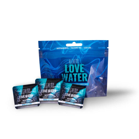 Alchemy Love Water Snap Slide Display - 12 Packs 16 Ct -Water-Based Lubricant